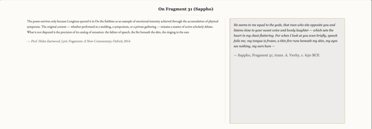 A folio entry in the Modern Academic Edition theme