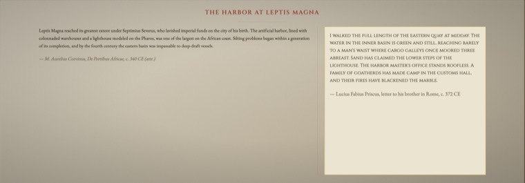 A folio entry in the Classical Antiquity theme
