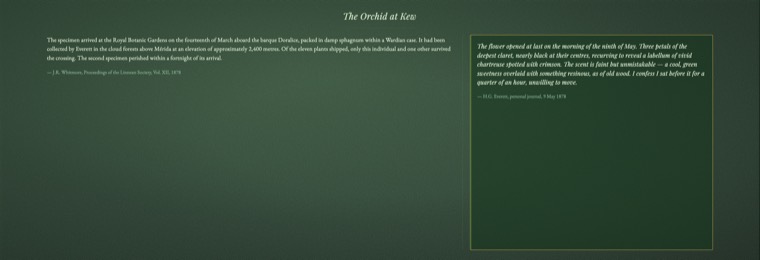 A folio entry in the Victorian Scholarly theme